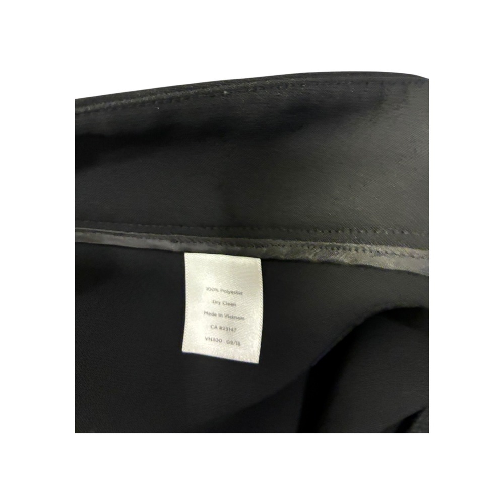 Talbots Petite Black Straight Leg Dress Pants Polyester Blend Size 6P - Picture 4 of 6